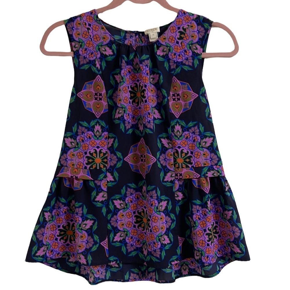 J Crew Abstract Top
